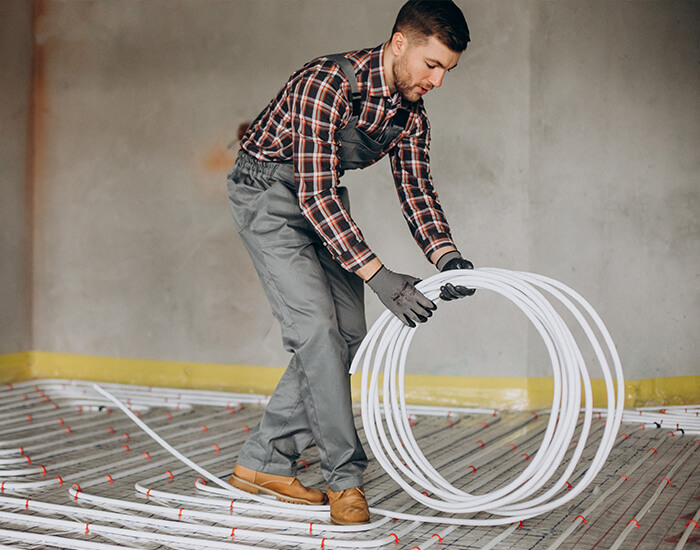 Under Floor Piped Heating