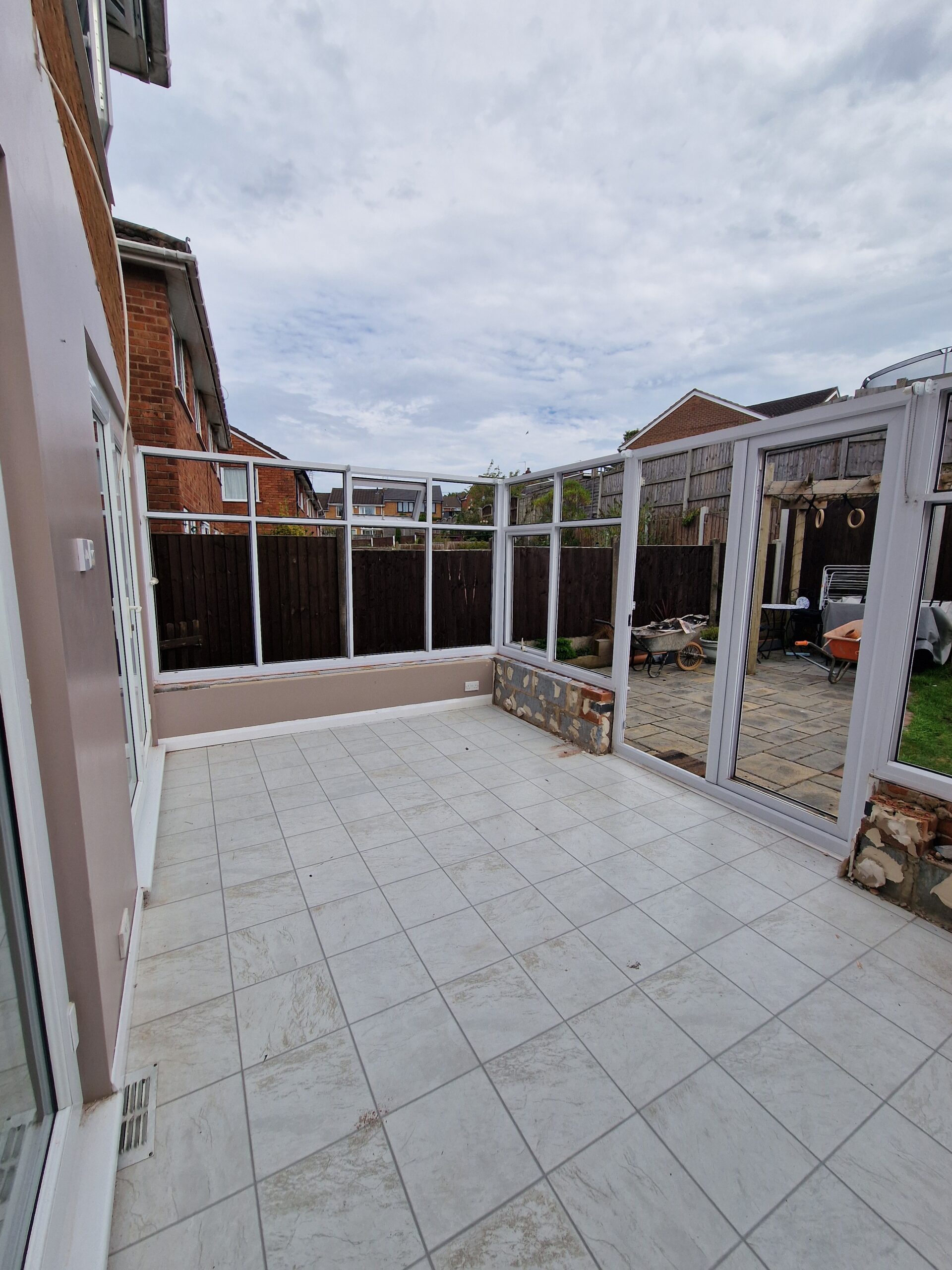 Kings Norton Extension works progress picture showing house in Birmingham deconstructed extension | ID Property Developments