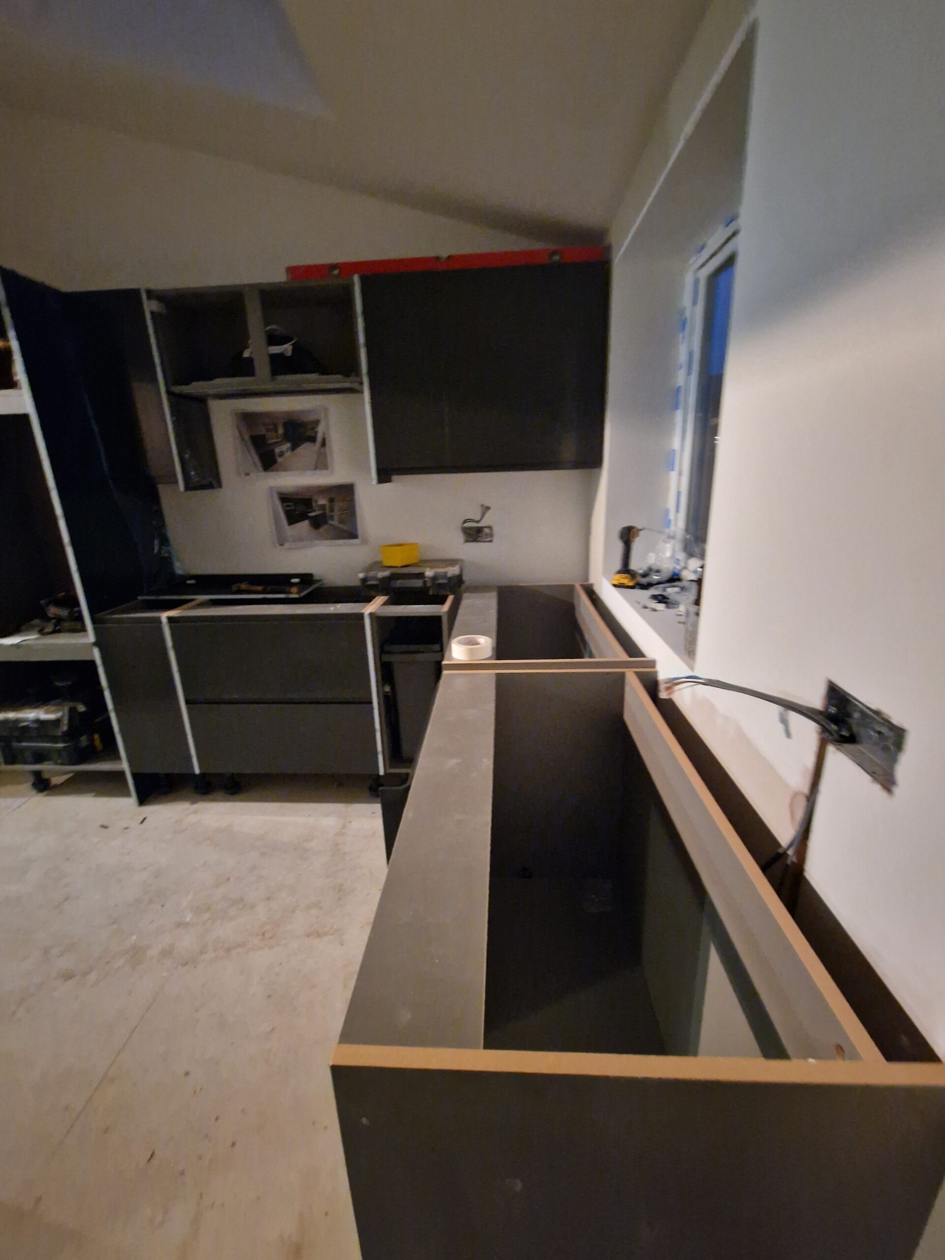 Kings Norton Extension works progress picture showing house in Birmingham with new kitchen and windows | ID Property Developments