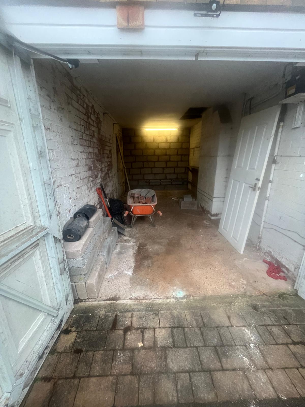 mid-projectlow and dark Garage before Conversion - Cofton Hackett - ID Property Developments